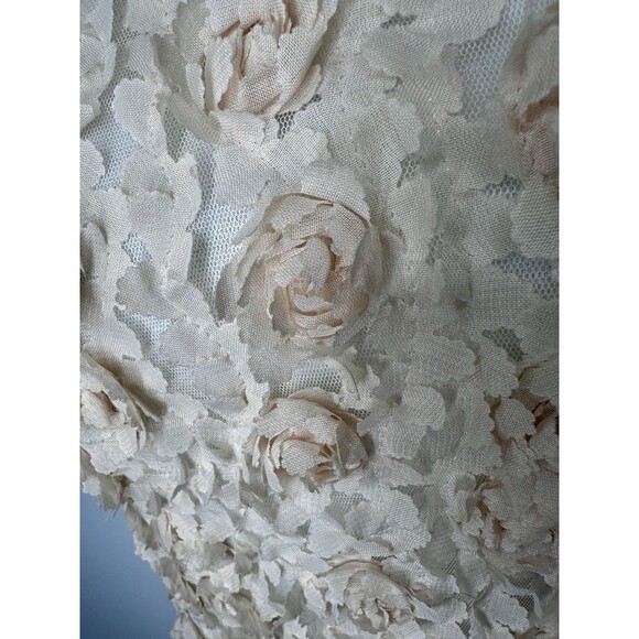 Ivory sleeveless sheath dress floral lace embroidery all Boho Cottage Midi Fair - Picture 12 of 12